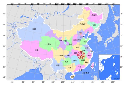 九江与湖北黄石交界处发生里氏4.6级地震