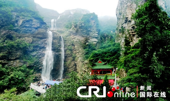 庐山三叠泉瀑布