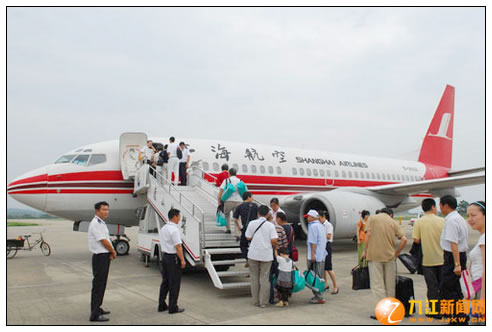 乘飞机到九江庐山机场的旅客买庐山门票将打折