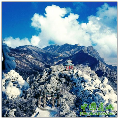 庐山含鄱口雪霁 李敏摄