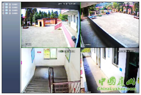 庐山教科体局为山下农村小学安装校园监控系统