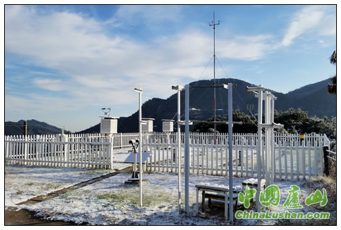 庐山迎来今冬首场降雪