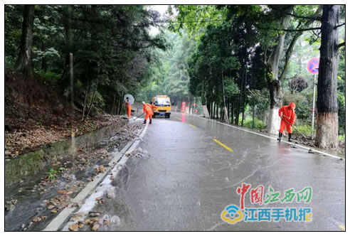 庐山公路分局实时监控及时排除隐患 确保庐山旅游公路安全畅通