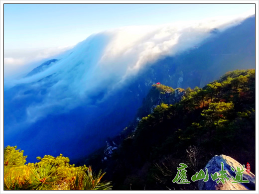 庐山冬韵美:庐山景区瀑布云、云海、雾凇美景迭现